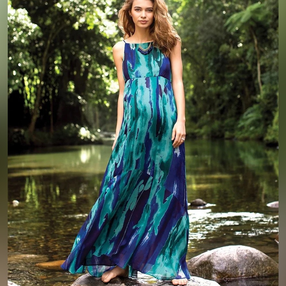 A Pea in the Pod Maxi Dress - Picture 2 of 4
